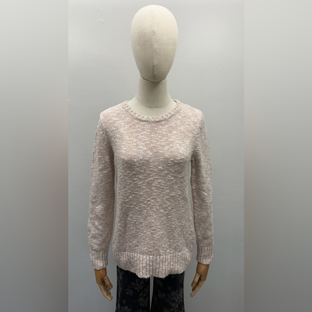 L.L. Bean Women's Beige Crew Neck Sweater Size S